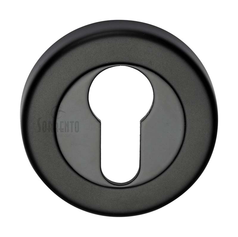 Sorrento SC-0192-BLK Matt Black Euro Profile Escutcheon 53mm