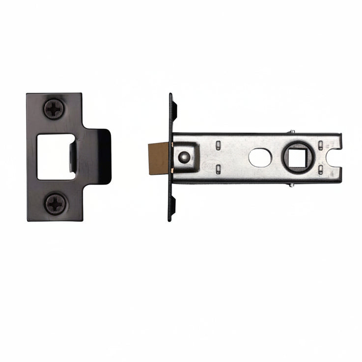 York Tubular Mortice Latch Black Enamel