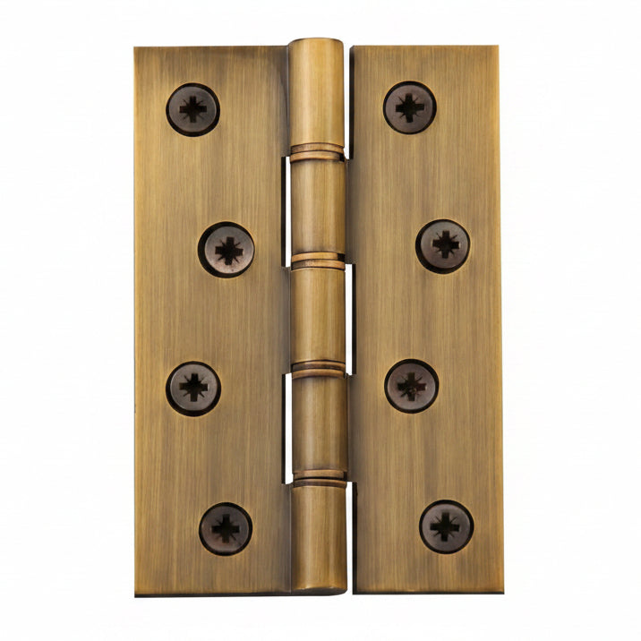 Antique Brass Door Butt Hinges 102x67mm (4x2.5/8in) in Prs