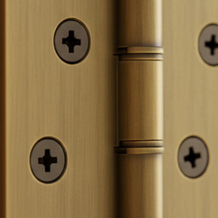 Antique Brass Door Butt Hinges 102x67mm (4x2.5/8in) in Prs