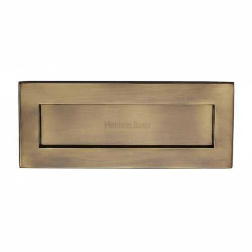 Heritage V850 Antique Brass Letter Box 305x102mm