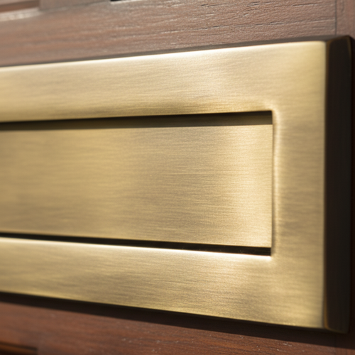 Heritage V850 Antique Brass Letter Box 305x102mm