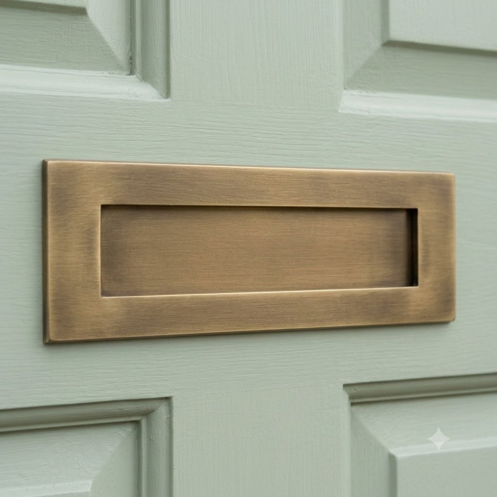 Heritage V850 Antique Brass Letter Box 305x102mm