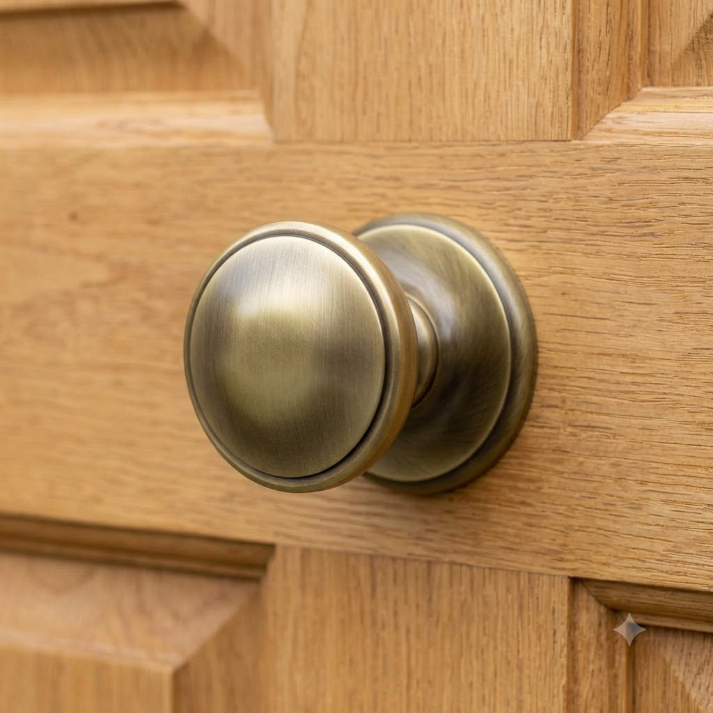 Heritage V900 Antique Brass Centre Door Knob 3in
