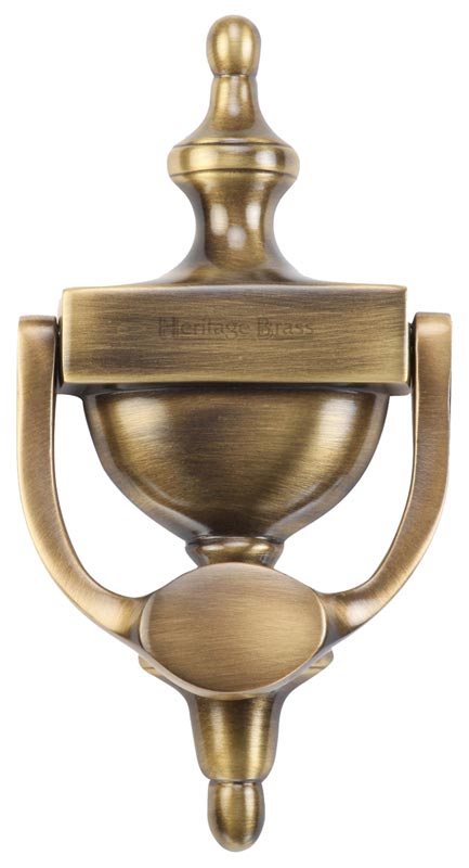 Heritage V910 Antique Brass Urn Door Knocker 195mm
