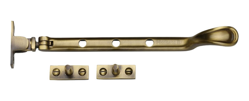 Heritage V990 Antique Brass Window Casement Stay