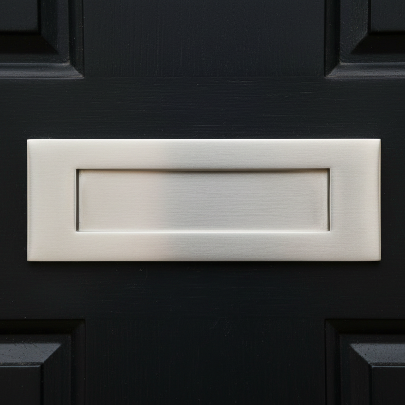 Satin Nickel Victorian Style Letter Plate