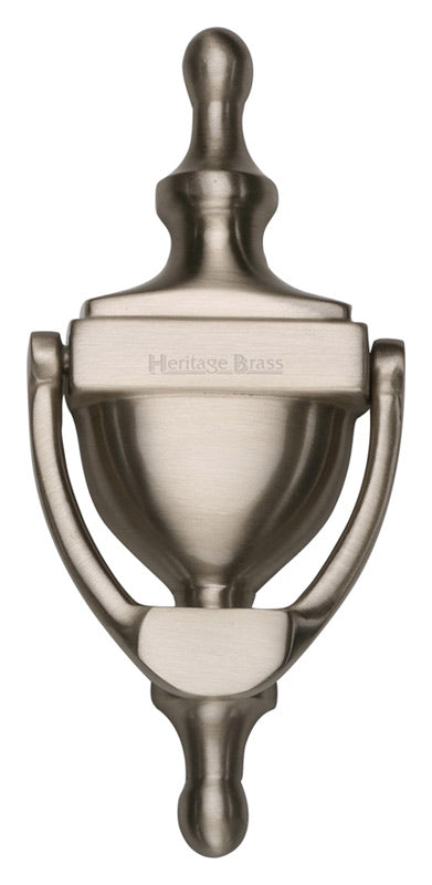 Heritage Satin Nickel Victorian Urn Knocker