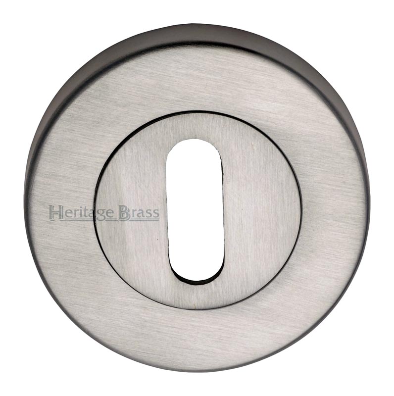 Satin Nickel Slotted Open Escutcheon 53mm