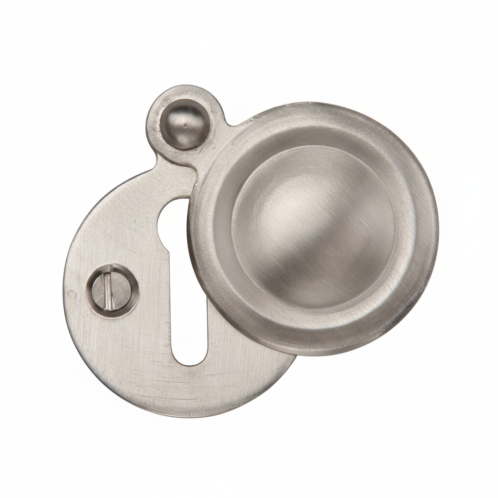 Satin Nickel Covered Escutcheon 33mm
