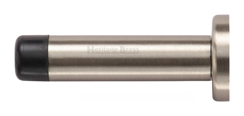 Satin Nickel Cylinder Door Stop 76mm