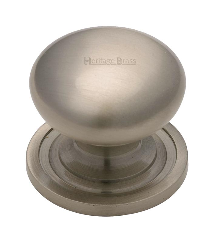 Satin Nickel Victorian Cupboard Knob