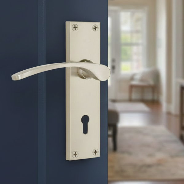 Heritage V4130 Satin Nickel Sophia Lock Handles