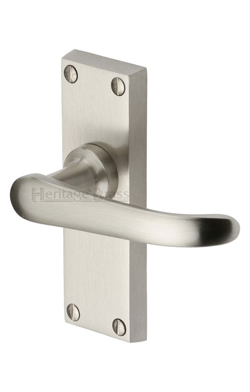 Heritage V710 Satin Nickel Windsor Short Latch Handles