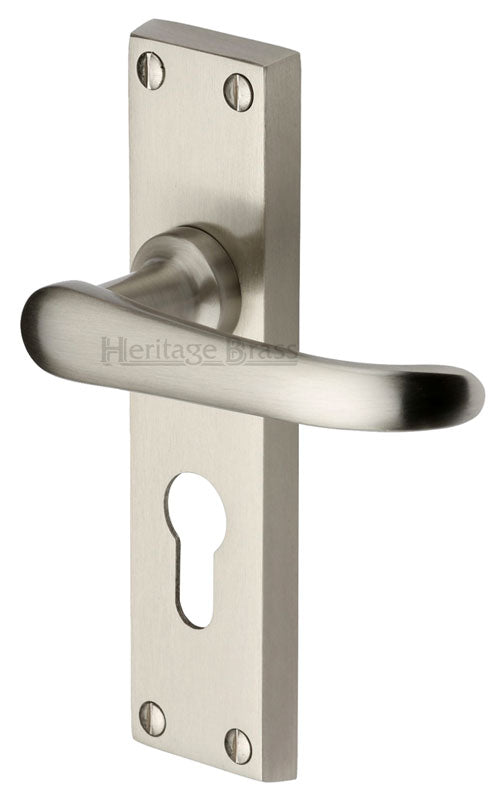 Heritage V727 Satin Nickel Windsor Euro Door Handles