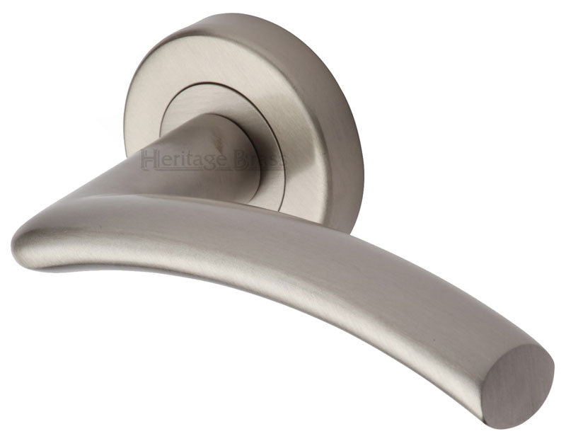 Heritage V3490 Satin Nickel Centaur Lever on Rose Handles