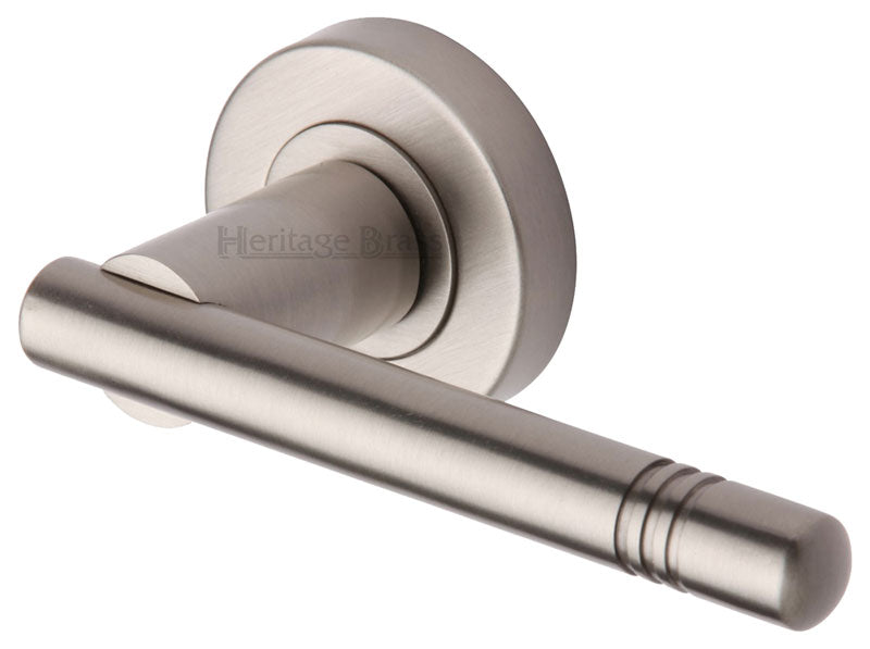 Heritage V2100 Satin Nickel Alicia Lever on Rose
