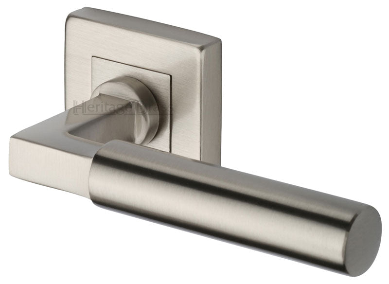 Heritage SQ1926 Satin Nickel Bauhaus Square Lever