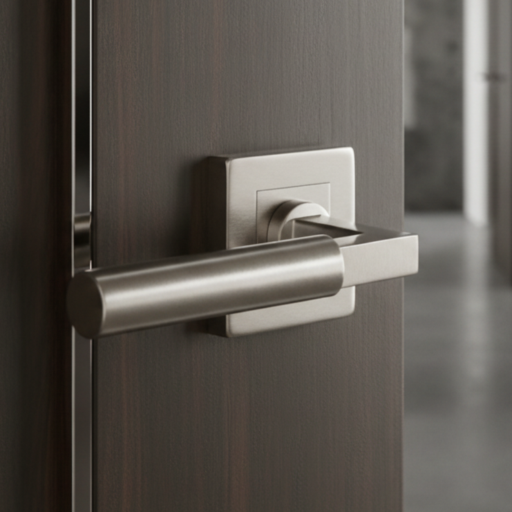 Heritage SQ1926 Satin Nickel Bauhaus Square Lever