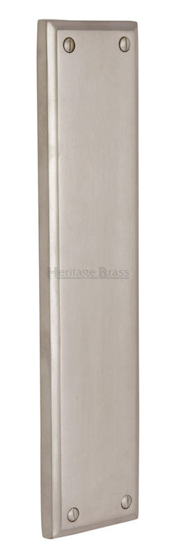 Heritage V743 Satin Nickel Heavy Door Push Plate 282x63mm