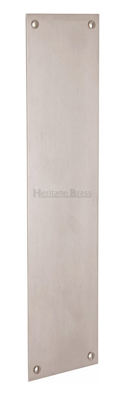 Heritage V740 Satin Nickel Finger Plate 350x76mm