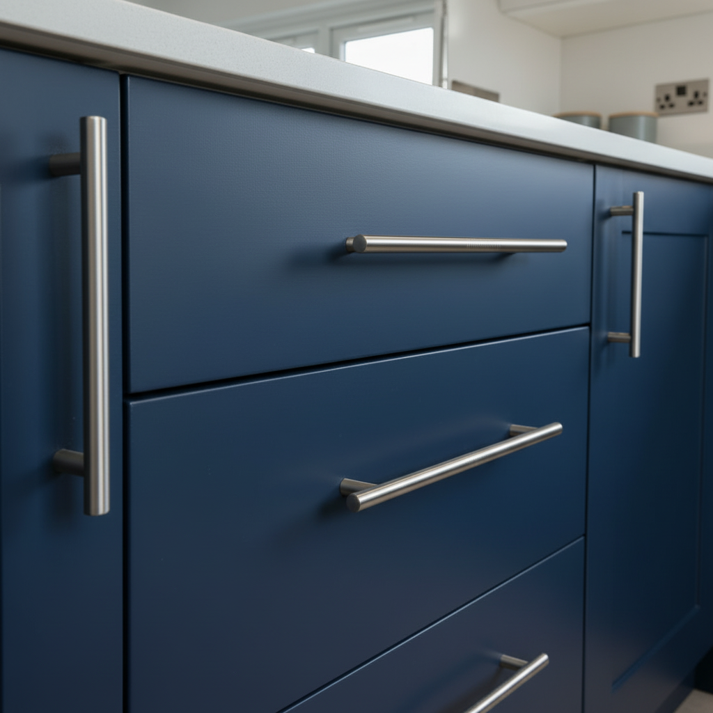 Heritage C0361 Satin Nickel T-Bar Cabinet Handle 224mm