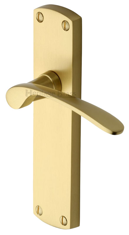 Heritage DIP7810 Satin Brass Diplomat Latch Door Handles