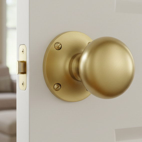 Heritage KEN980 Satin Brass Kensington Door Knobs