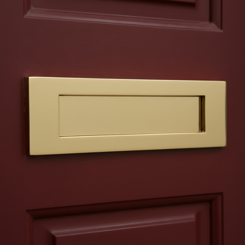 Heritage V850 Satin Brass Letter Plate 305x102mm (12x4in)