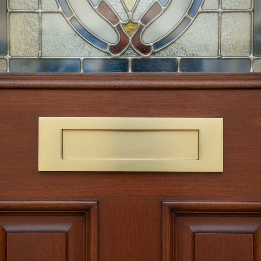 Heritage V850 Satin Brass Letter Plate 203x76mm (8x3in)