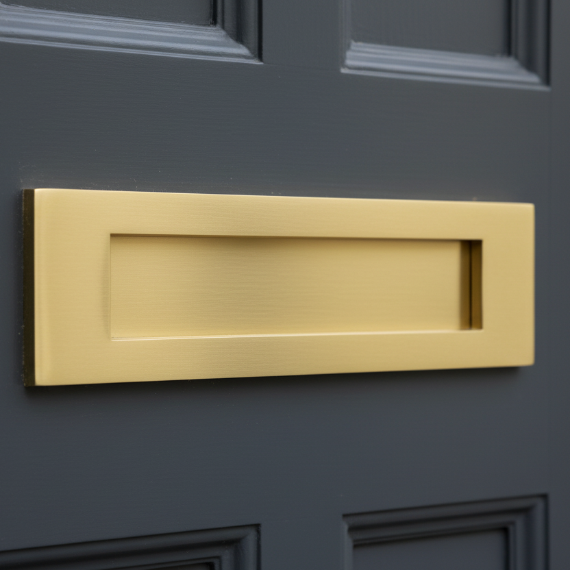 Heritage V850 Satin Brass Letter Plate 254x79mm (10x3in)