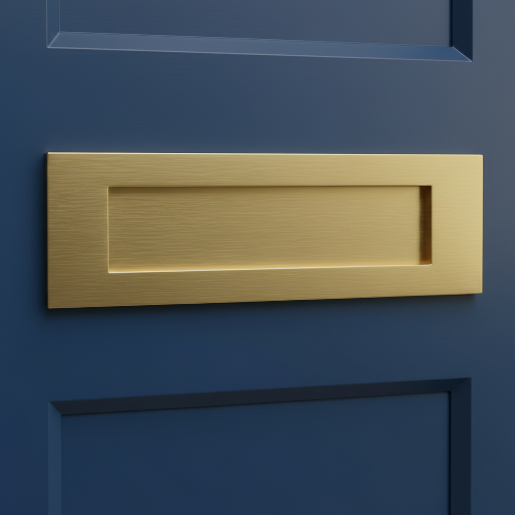 Heritage V850 Satin Brass Letter Box 331x80mm