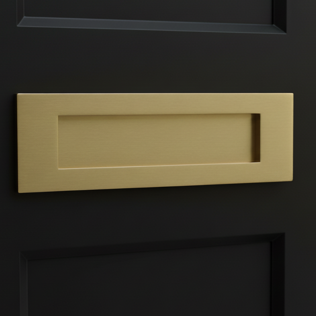 Heritage V850 Satin Brass Letter Plate 254x102mm (10x4in)