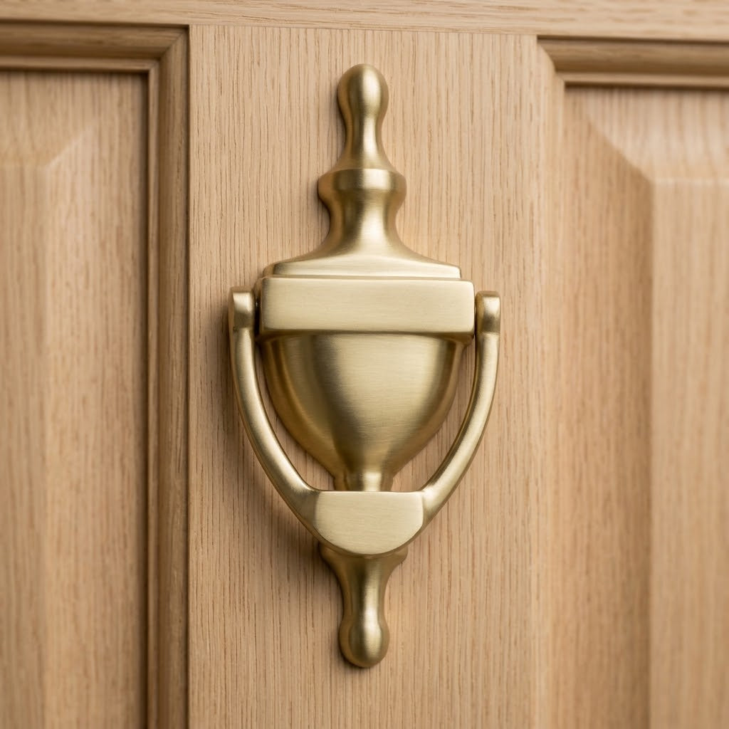 Heritage V910 Satin Brass Victorian Urn Knocker 152mm