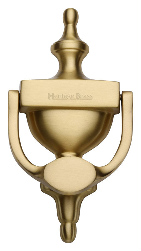 Heritage V910 Satin Brass Large Victorian Urn Knocker 195mm