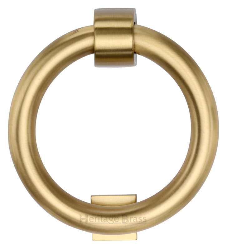 Heritage K1270 Satin Brass Ring Door Knocker 107mm