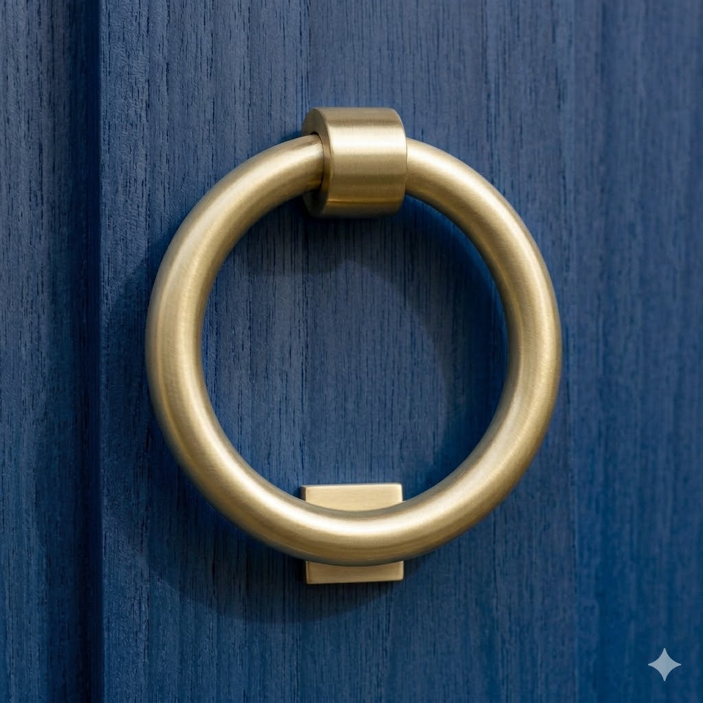 Heritage K1270 Satin Brass Ring Door Knocker 107mm