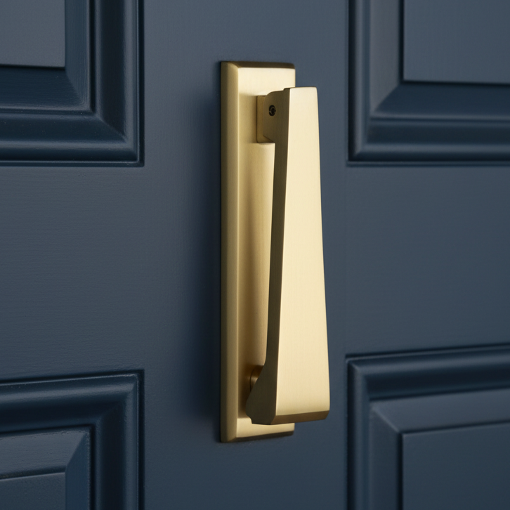 Heritage K1310 Satin Brass Slim Door Knocker 165mm