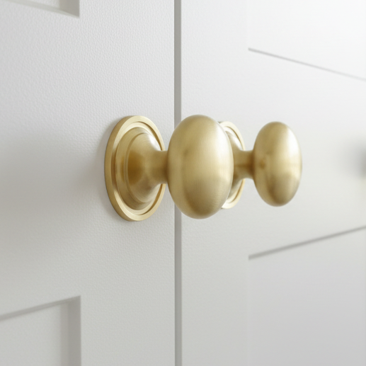 Heritage C2240 Satin Brass Round Cabinet Knob 38mm