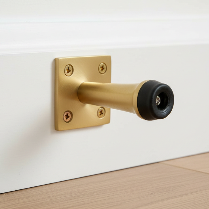 Heritage V1190 Satin Brass Wall Mounted Door Stop 64mm