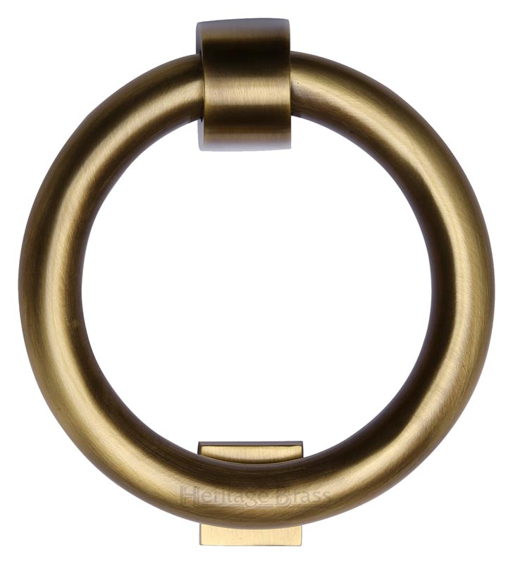 Heritage K1270 Antique Brass Ring Door Knocker 107mm
