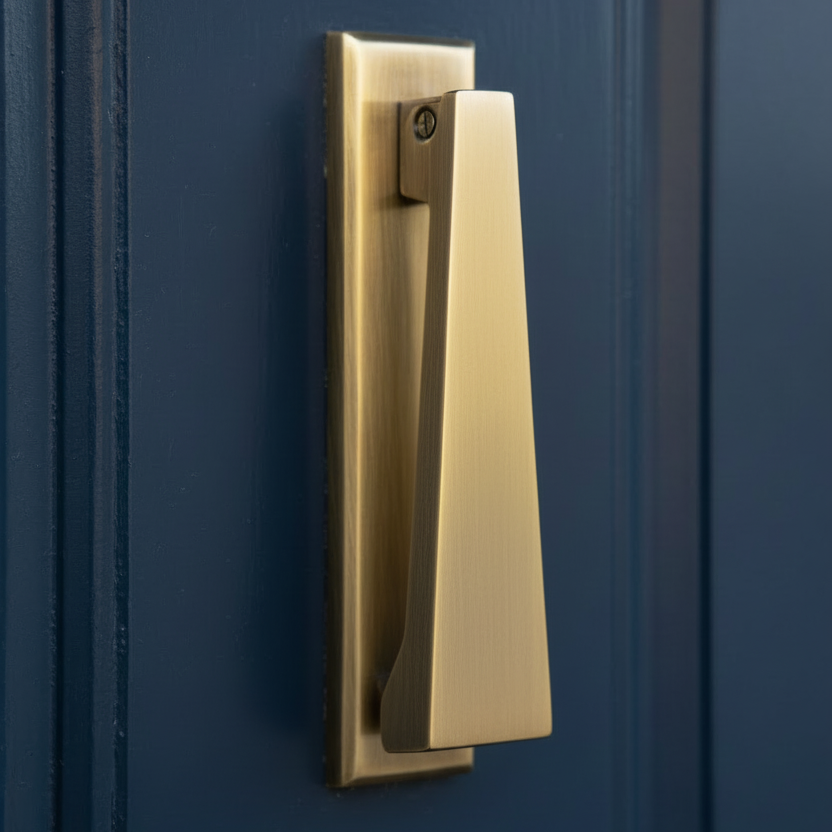 Heritage K1310 Antique Brass Slim Door Knocker 165x40mm