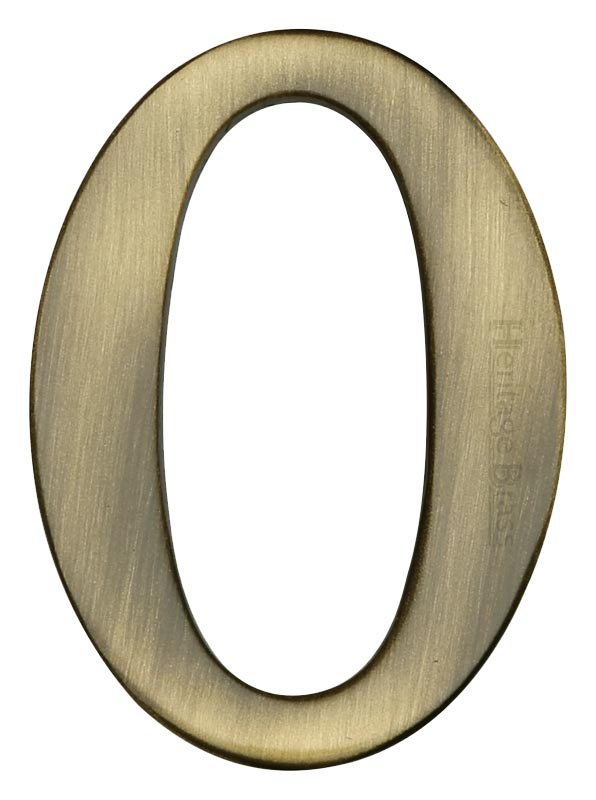 Heritage C1568 Antique Brass Self Adhesive Door Numbers 51mm 0-9