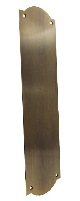 Heritage S640 Antique Brass Shaped Finger Plate 305x77mm