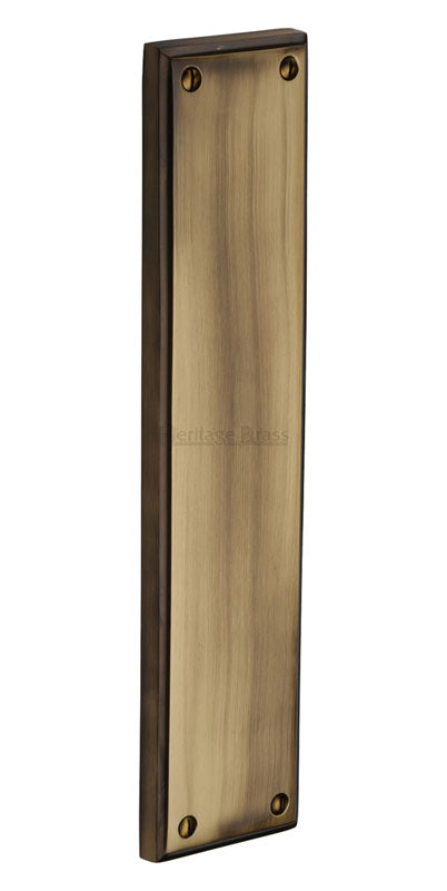 Heritage V743 Antique Brass Heavy Finger Plate 282x63mm
