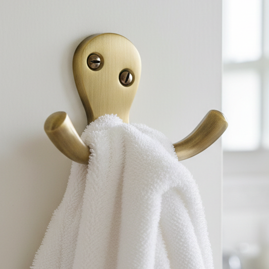 Heritage V1060 Antique Brass Double Coat Hook 64mm