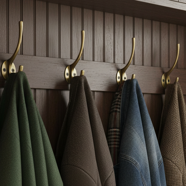 Heritage V1050 Antique Brass Hat & Coat Hook 130mm