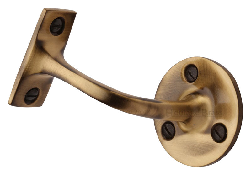 Heritage V1030 Antique Brass Handrail Bracket 3in (76mm)