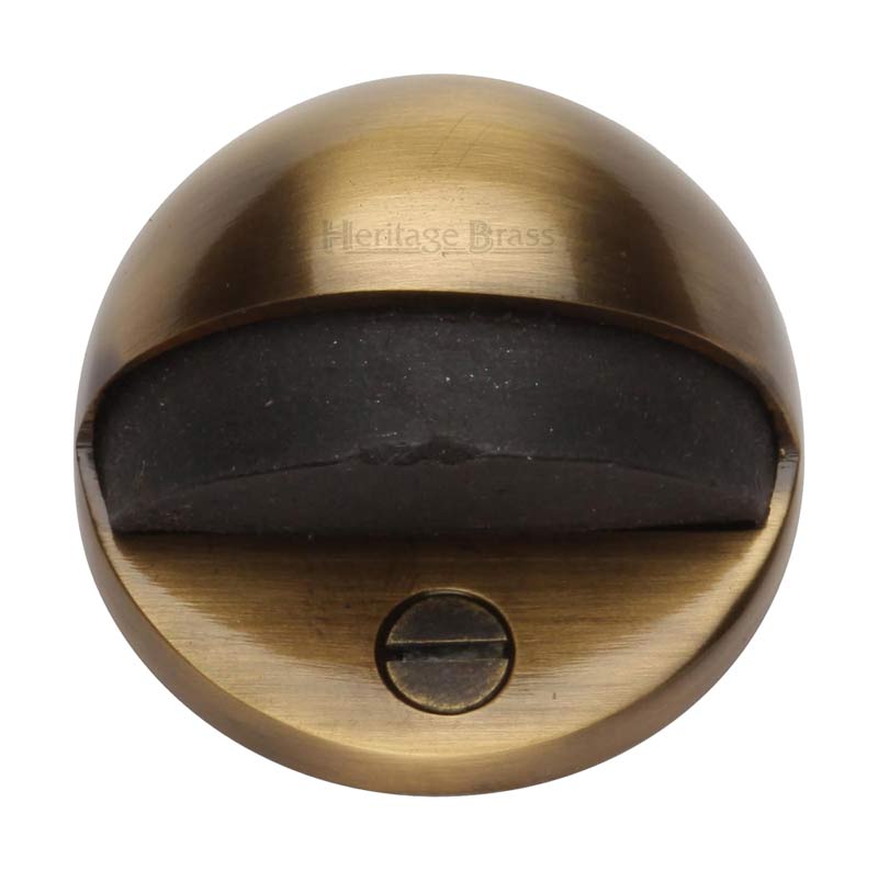 Heritage V1080 Antique Brass Oval Door Stop 47mm