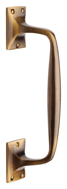 Heritage V1150 Antique Brass Cranked Pull Handle 253mm – Door Furniture ...